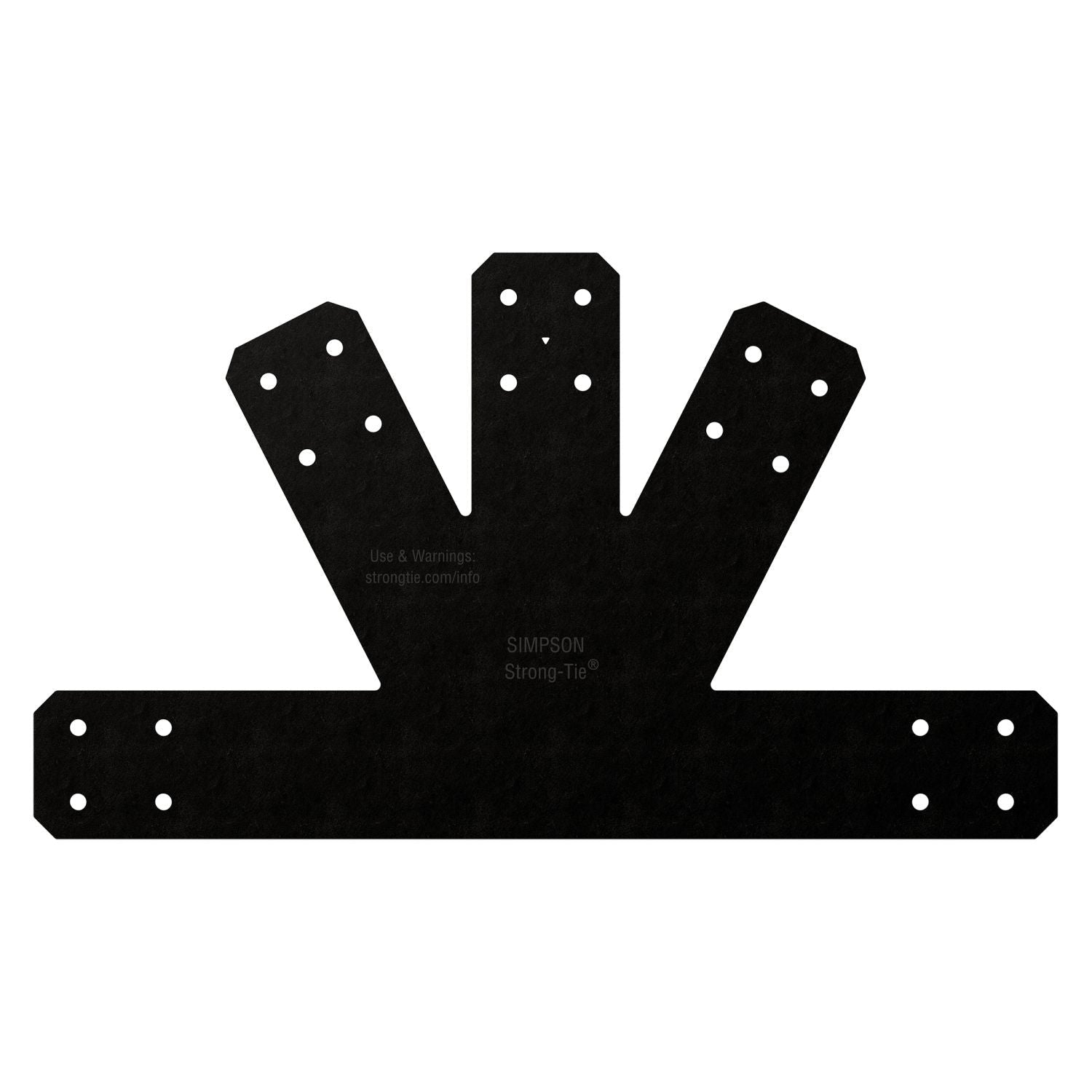 Simpson Strong-Tie APVGP612 Outdoor Accents Avant Collection 6:12 Pitch, Black Powder-Coated Gable Plate