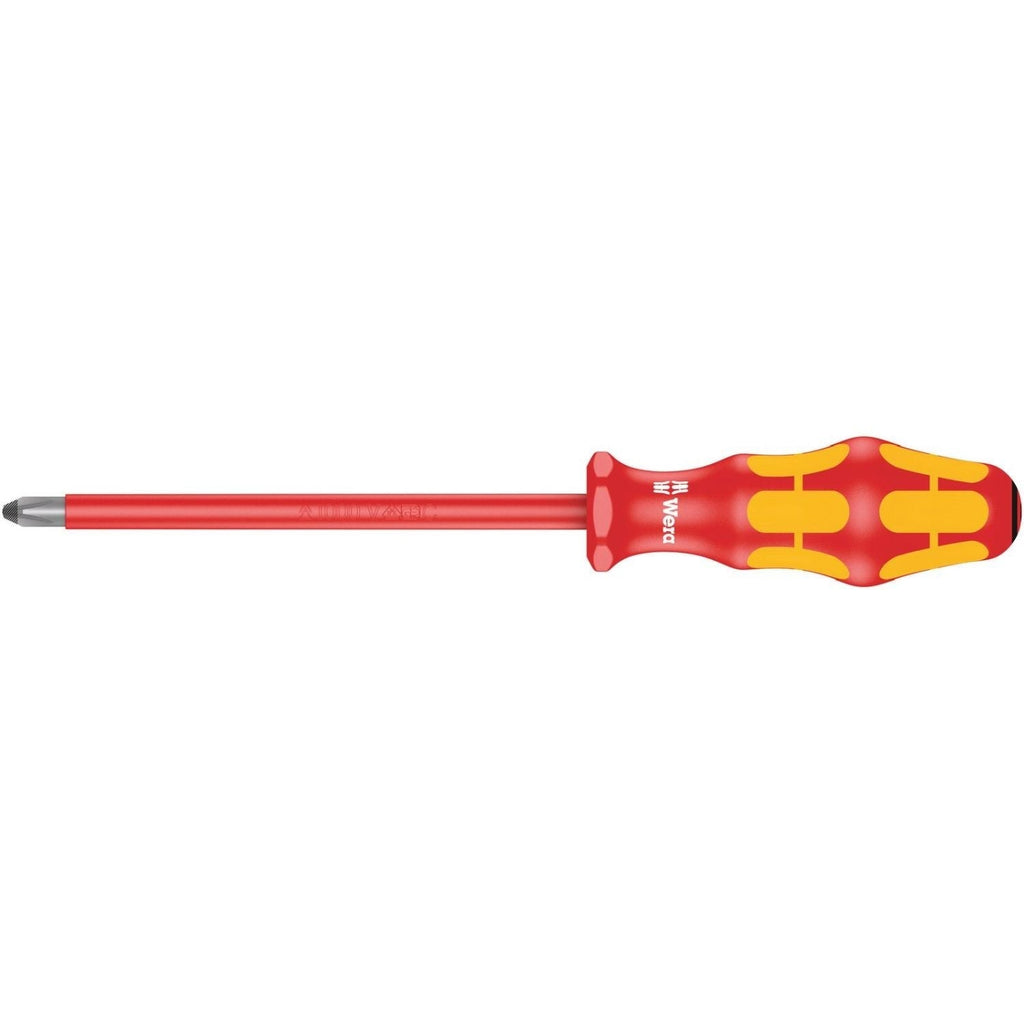 Wera 165 I Pz VDE Insulated Screwdriver For Pozidriv Screws, Pz 3x150-mm.