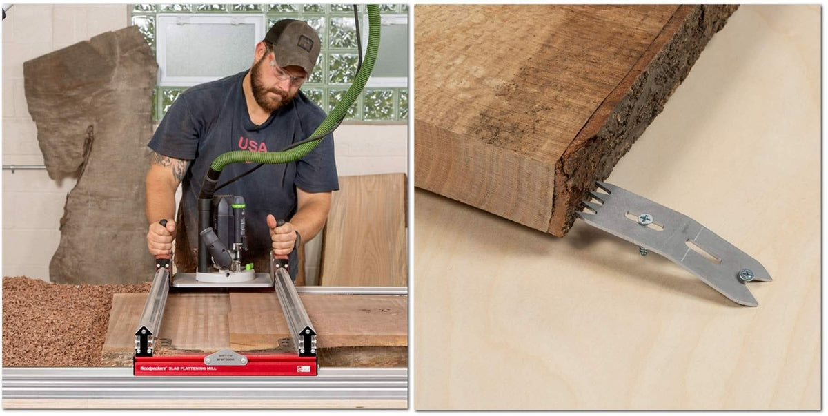 Woodpeckers Basic Router Slab Flattening Mill 62" x 105" Capacity