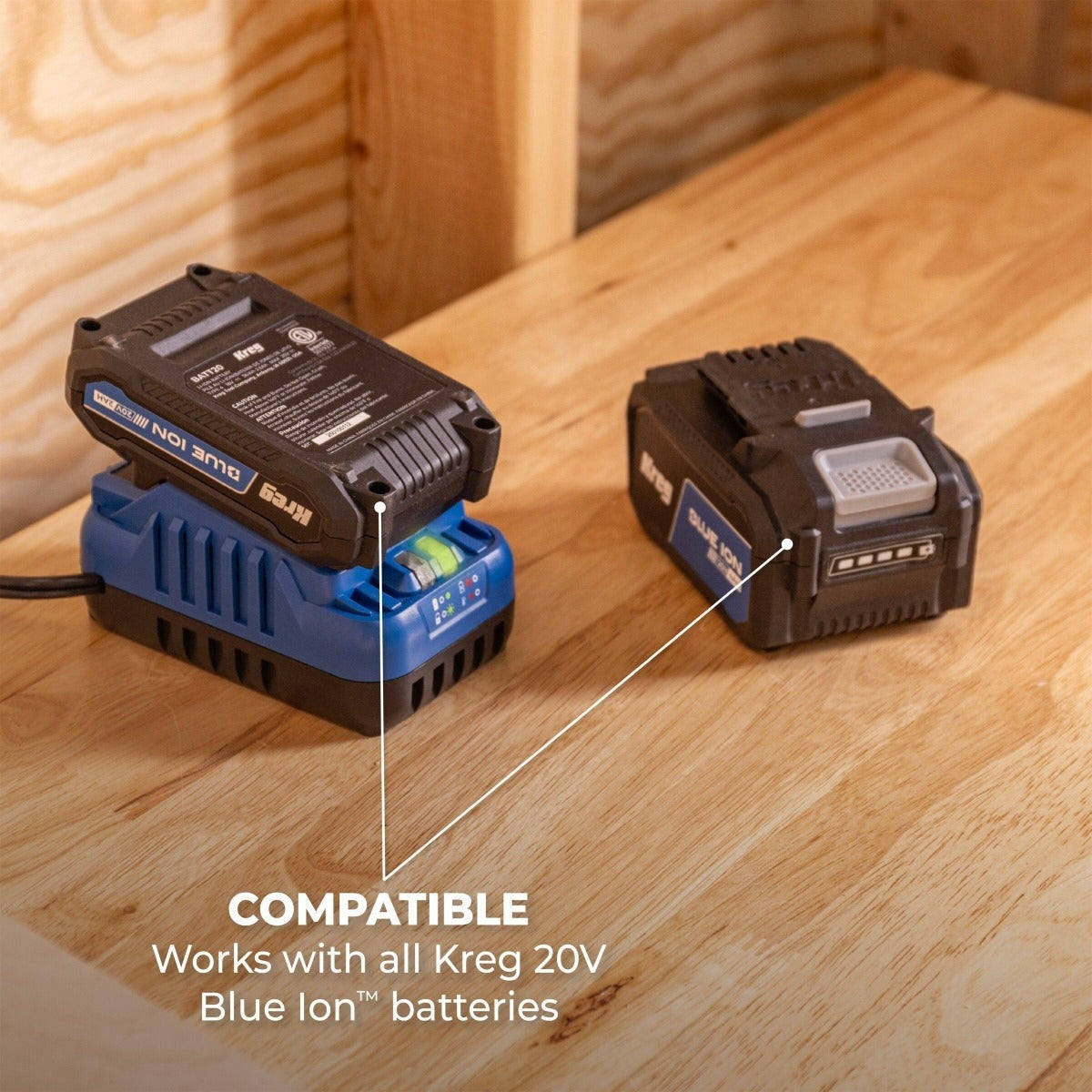 Kreg BCB2A20A 20V Blue Ion Battery and Charger Starter 2.0Ah Kit (PROMO)