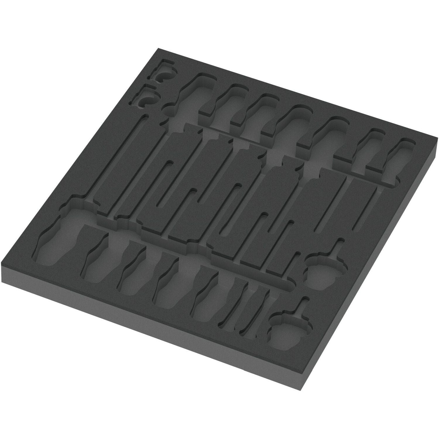 Wera 9810 Foam Insert Screwdriver Set 1, Empty, 344x30x392-mm.