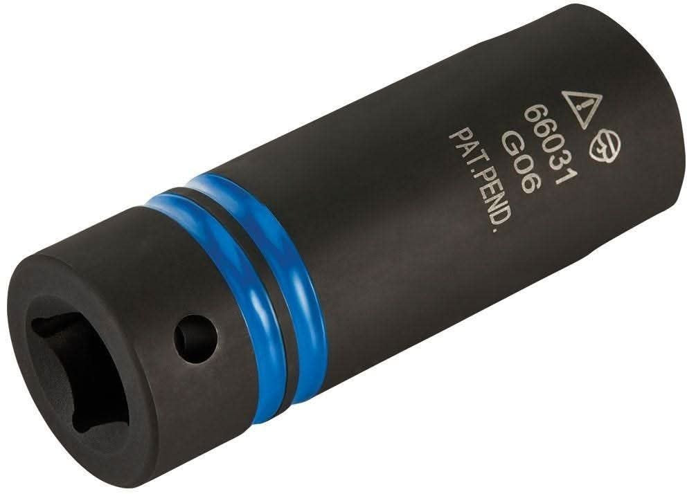 Klein 66031 3-in-1 Slotted Impact Socket, 12-Point, 3/4 and 9/16-Inch