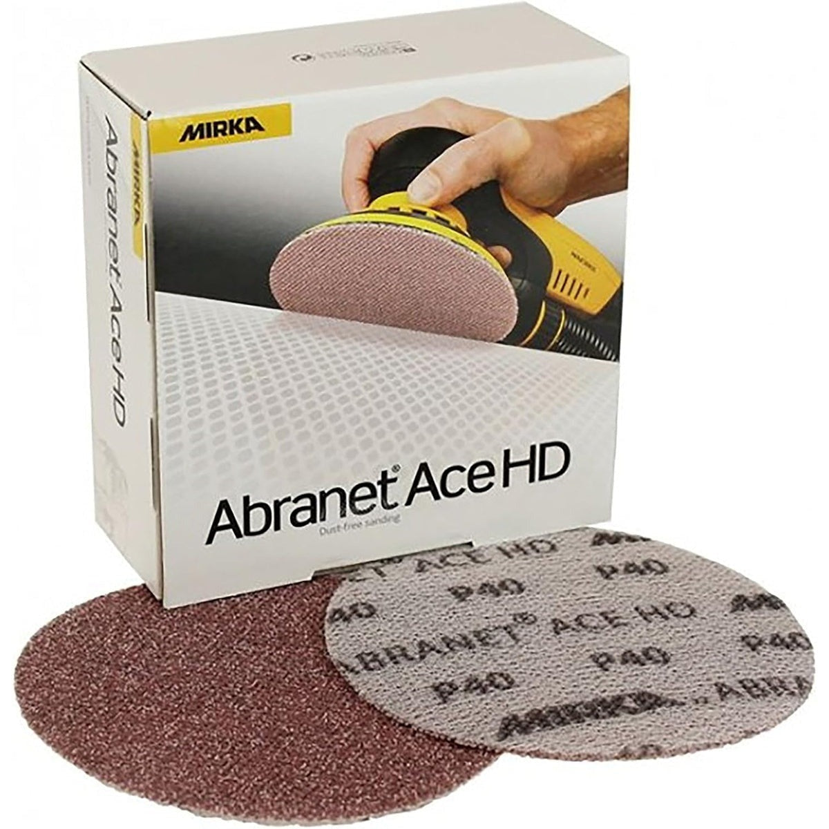 Mirka Abranet Ace HD 5-in. 60 Grit Hook and Loop Sanding Disc, 25-Pack (AH-232-060)