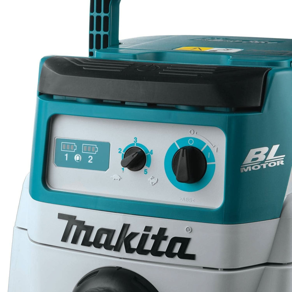 Makita XCV24ZX 36V (18V X2) LXT Brushless 4 Gallon HEPA Filter Dry Dust Extractor, Tool Only