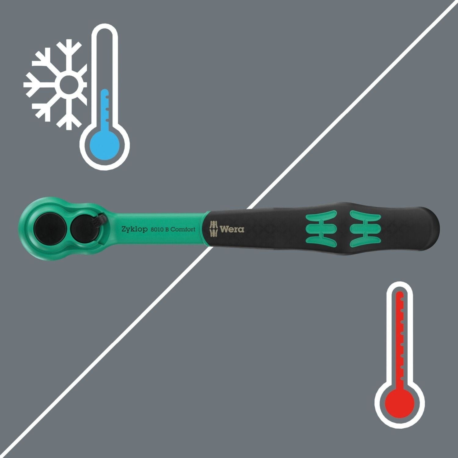 Wera 9724 Foam Insert 8010 B Zyklop Comfort Ratchet Set 1, 3/8", 16-Pieces