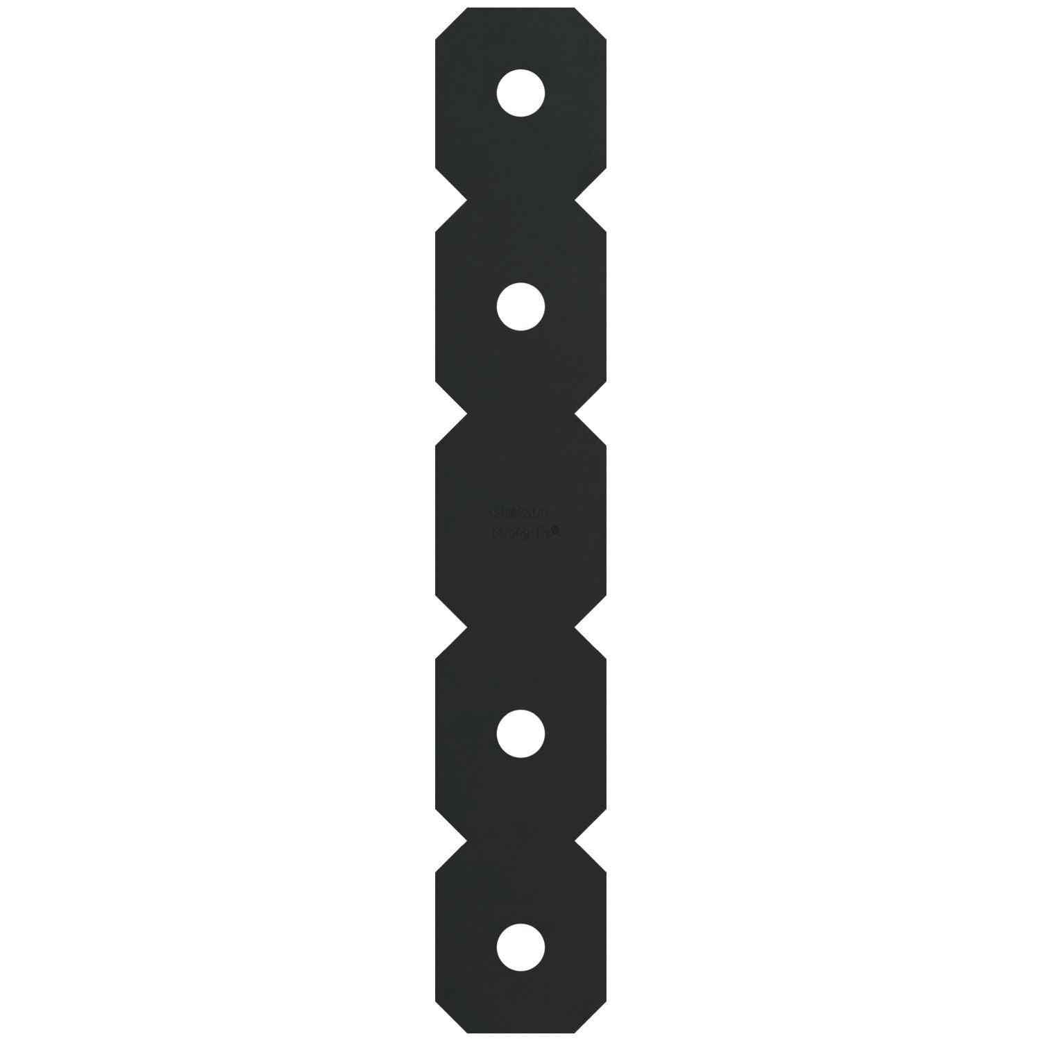 Simpson Strong-Tie OS OS 2-in. x 12-in. Black Powder-Coated Ornamental Strap