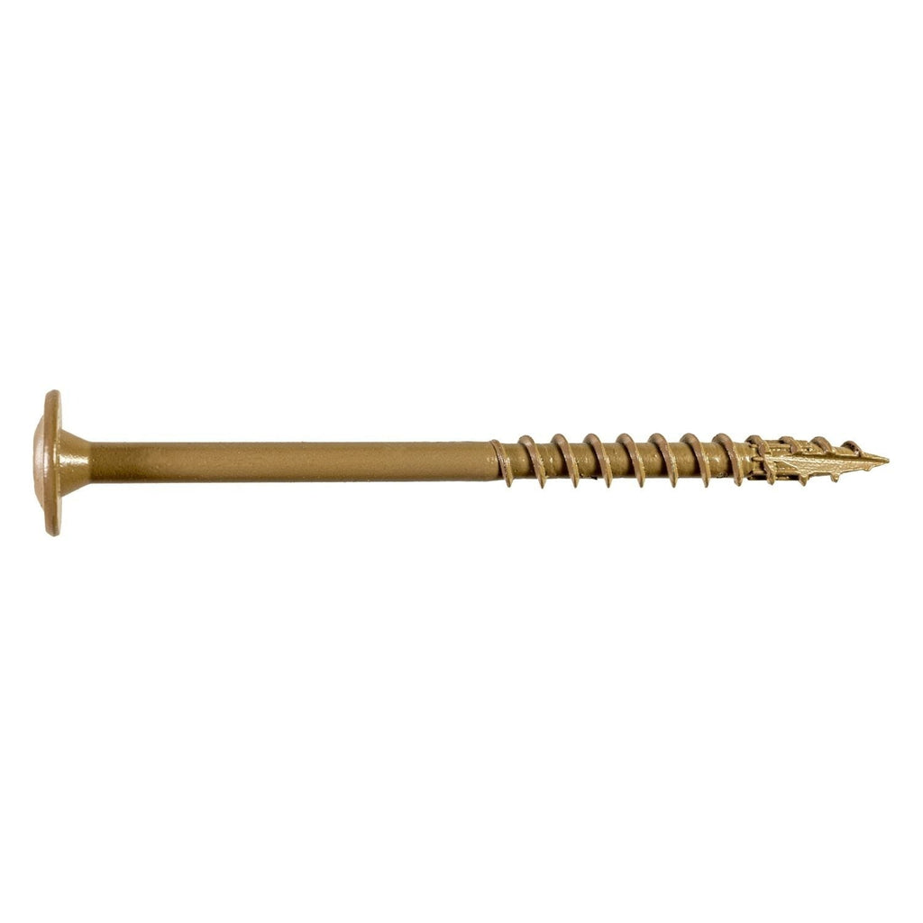 Simpson Strong-Tie CBT08200R300 Wafer-Head Construction Screw, #8 x 2-in. T20, Quik Guard, Tan, 300-Pack