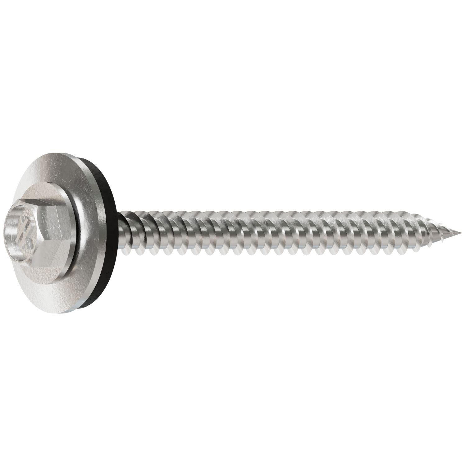 Simpson Strong-Tie T09200HWAC Metal-Panel Screw with EPDM Washer, #9 x 2-in. Hex Head, Type 316, 100-Pack