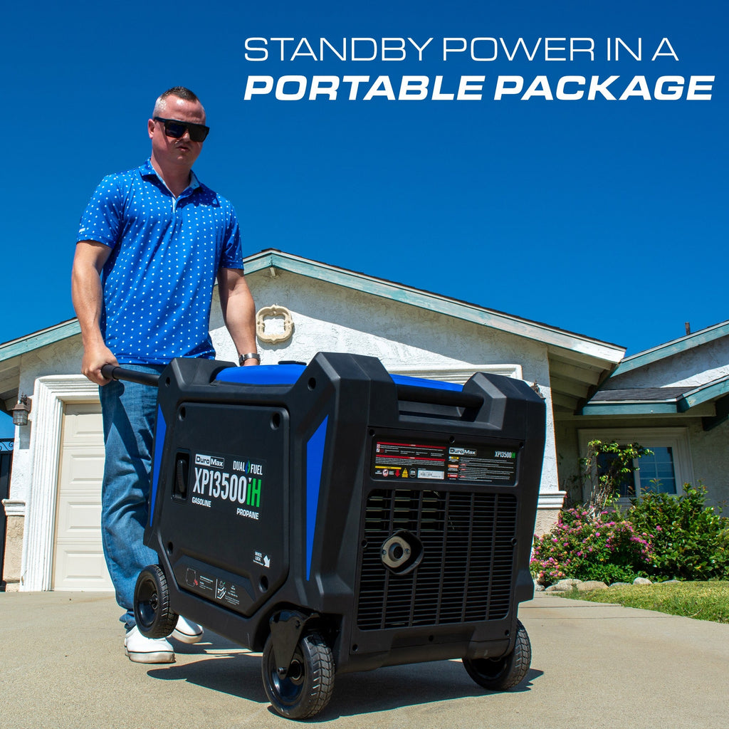DuroMax XP13500iH 13,500-Watt 550cc Dual Fuel Portable Inverter Generator with CO Alert (XP13500iH)
