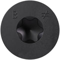 Simpson Strong-Tie TNTBL25214TF Titen Turbo, 1/4-in. x 2-1/4-in. 6-Lobe Flat-Head Concrete and Masonry Screw, Black, 100-Pack