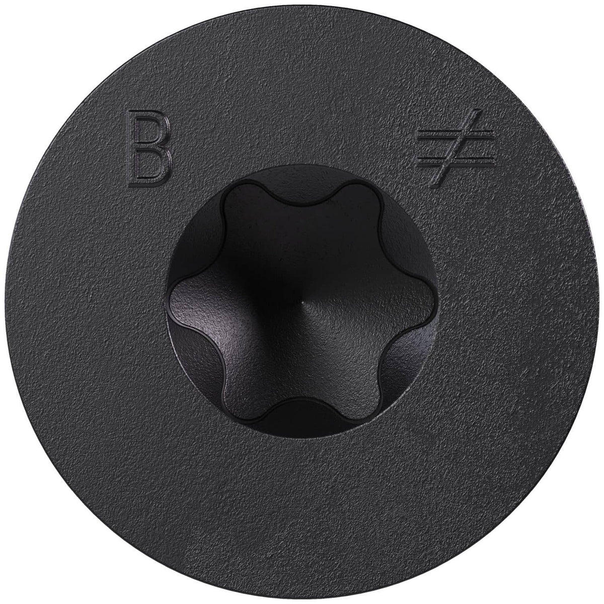 Simpson Strong-Tie TNTBL25214TF Titen Turbo, 1/4-in. x 2-1/4-in. 6-Lobe Flat-Head Concrete and Masonry Screw, Black, 100-Pack