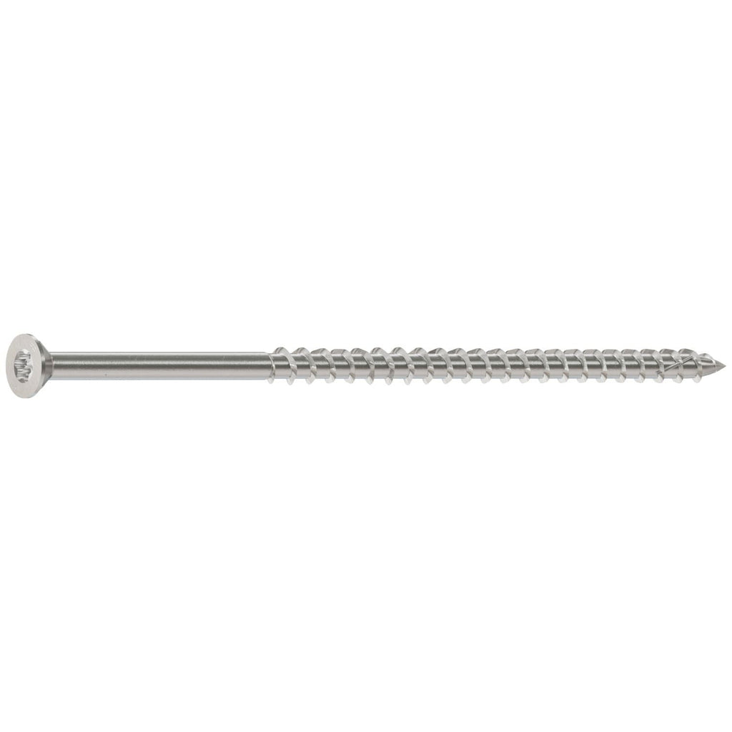 Simpson Strong-Tie T10450WPCM Deck-Drive DWP WOOD SS Screw, #10 x 4-1/2-in. T-25, Flat Head, Type 316, 1000-Pack