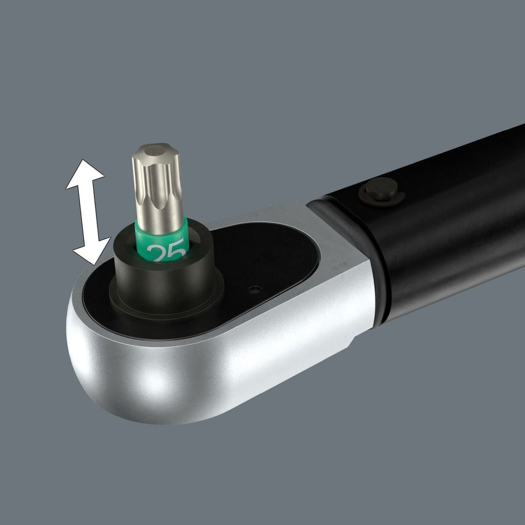 Wera Click-Torque Lock A 6 Torque Wrench, Adjustable, Torque Lock Function, Reversible Ratchet, Clockwise Torque Operation, 2.5-25 Nm, 1/4-in.x2.5-25 Nm