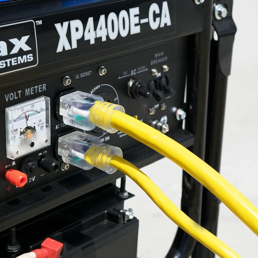Duromax XPC10050C 50-Foot 10-Gauge Triple Tap Extension Power Cord