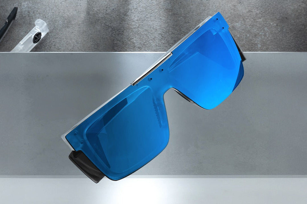 Heat Wave Performance Quatro Vapor Frost Frame Coastal Lens Z87+ Sunglasses