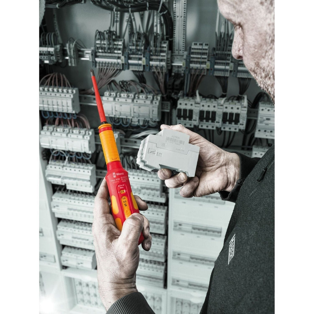 Wera 7516 VDE Kraftform Safe-Torque Speed Torque Screwdriver, 2.4-4.0 Nm, 9x2.4 Nmx2.8 Nmx3.2 Nmx3.6 Nmx4.0 Nmx192-mm.