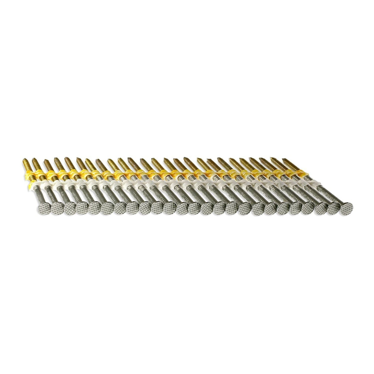 Simpson Strong-Tie S11A250CNB 20°–22° Plastic Strip, Full Round Head, Ring-Shank Nail, 2-1/2-in. x 0.120-in. Type 304, 4000-Pack