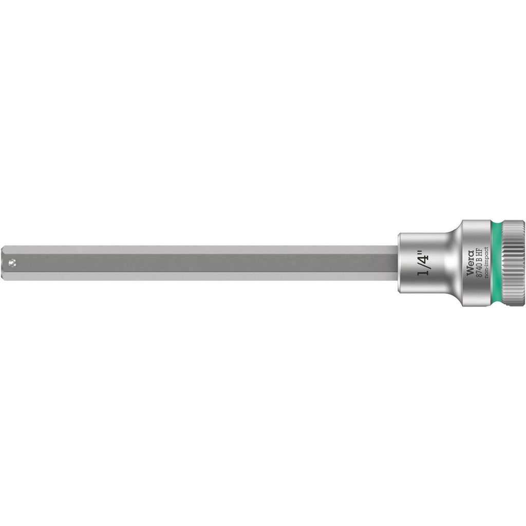 Wera 8740 B Hf Zyklop Bit Socket With Holding Function, 3/8-in. Drive, 1/4-in.x107-mm.