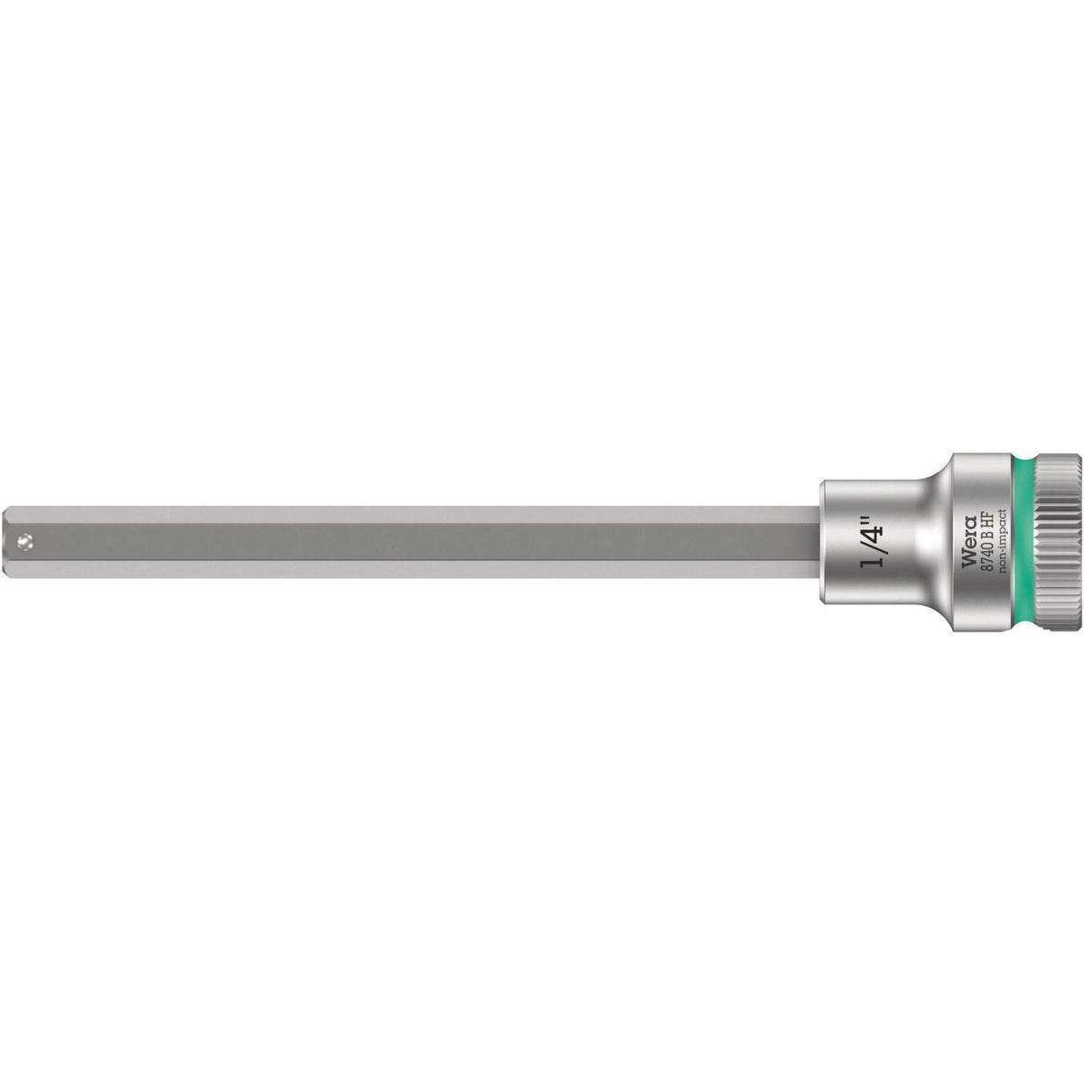 Wera 8740 B Hf Zyklop Bit Socket With Holding Function, 3/8-in. Drive, 1/4-in.x107-mm.