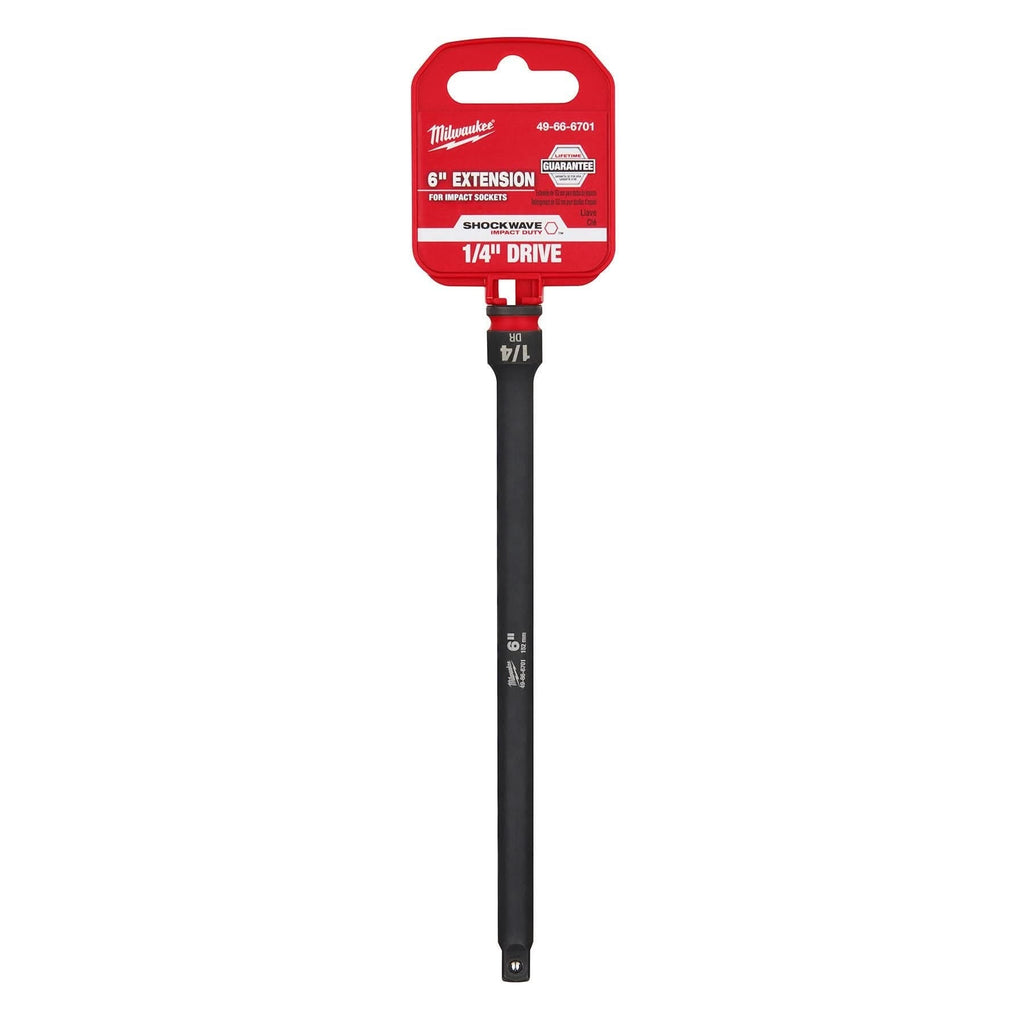 Milwaukee 49-66-6701 SHOCKWAVE Impact Duty 1/4-Inch Drive 6-Inch Extension