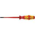 Wera 160 Iss VDE Insulated Screwdriver With Reduced Blade And Handle Diameter For Slotted Screws, 0.8x4x100-mm.