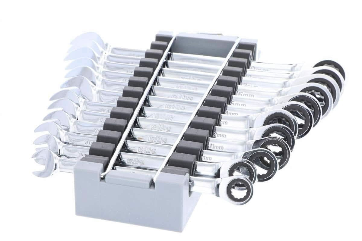 Wiha 30391 Combination Metric Ratchet Wrenches 12 Piece Set