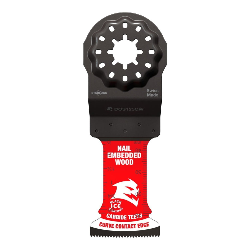Diablo DOS125CW10 Diablo 1-1/4-in. AMPED Demo Demon Starlock Carbide Teeth Oscillating Blades for Nail-Embedded Wood, 10-Pack