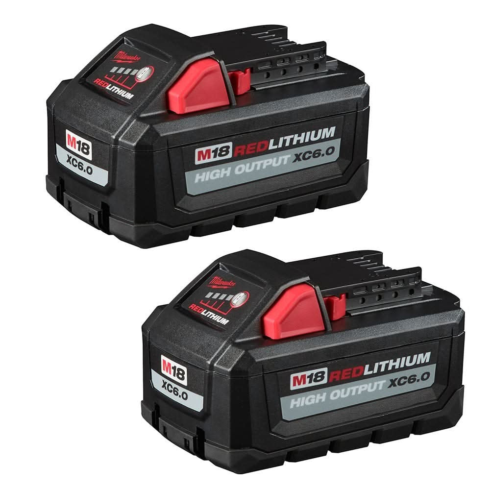 Milwaukee M18 FUEL Hackzall Recip Saw with M18 REDLITHIUM HIGH OUTPUT XC 6.0Ah Battery 2-Pack