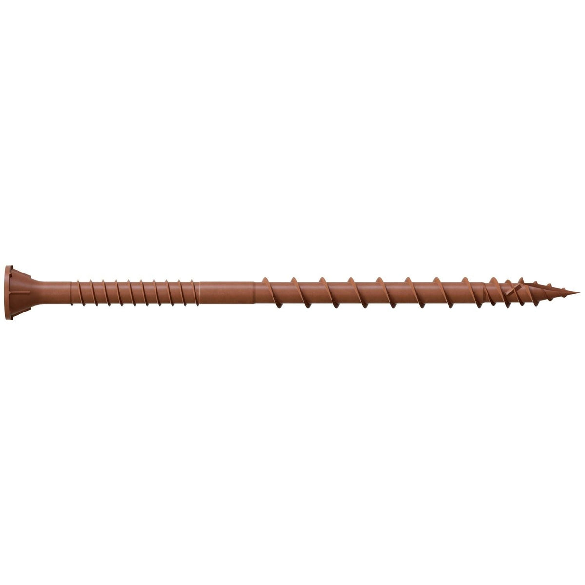 Simpson Strong-Tie DSVR312MB Deck-Drive DSV WOOD Screw, #10 x 3-1/2-in. T-25, Flat Head, Quik Guard, Red, 1000-Pack
