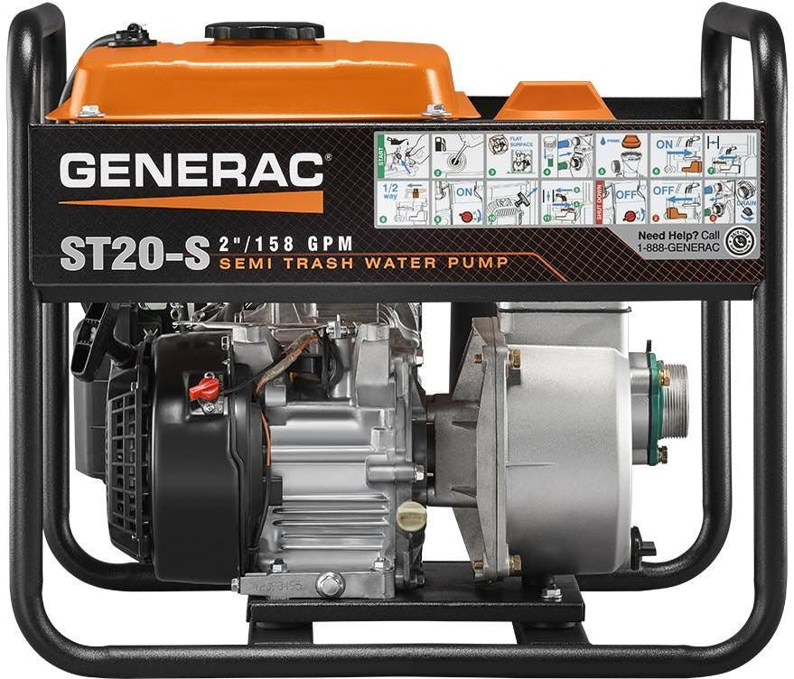 Generac 6919 2-Inch Semi-Trash Water Pump
