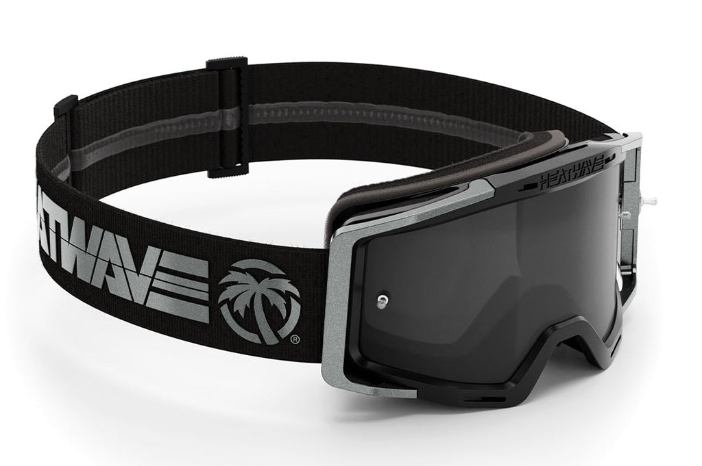 Heat Wave BILLBOARD GT Silver MXG-250 Moto Goggle
