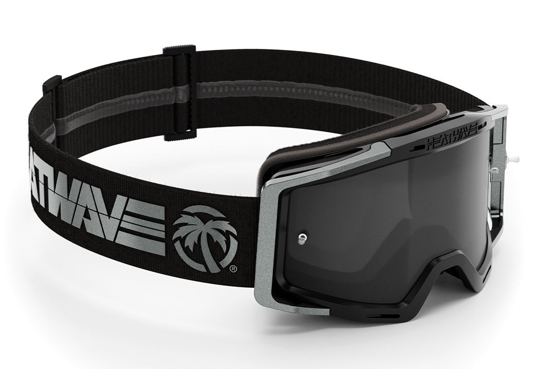 Heat Wave BILLBOARD GT Silver MXG-250 Moto Goggle