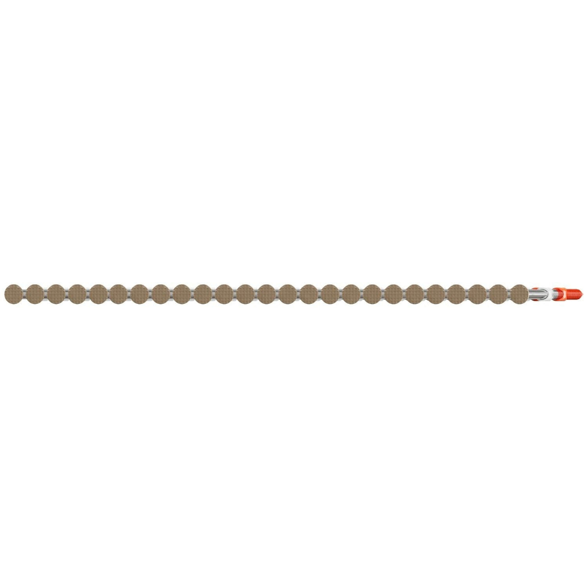 Simpson Strong-Tie S11A237KJT 20–22° Plastic Strip, Casing Head, Ring-Shank Nail, 2-3/8-in. x 11 ga. Tan, 1000-Pack