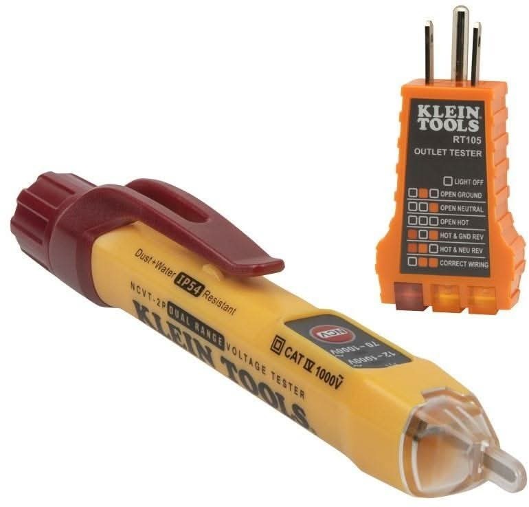 Klein NCVT2P Dual Range Non-Contact Voltage Tester 12 - 1000V AC