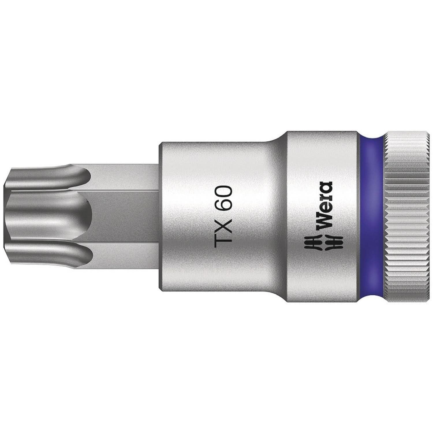 Wera 8767 C Hf Torx Zyklop Bit Socket With 1/2-in. Drive With Holding Function, Torx 60x60-mm.