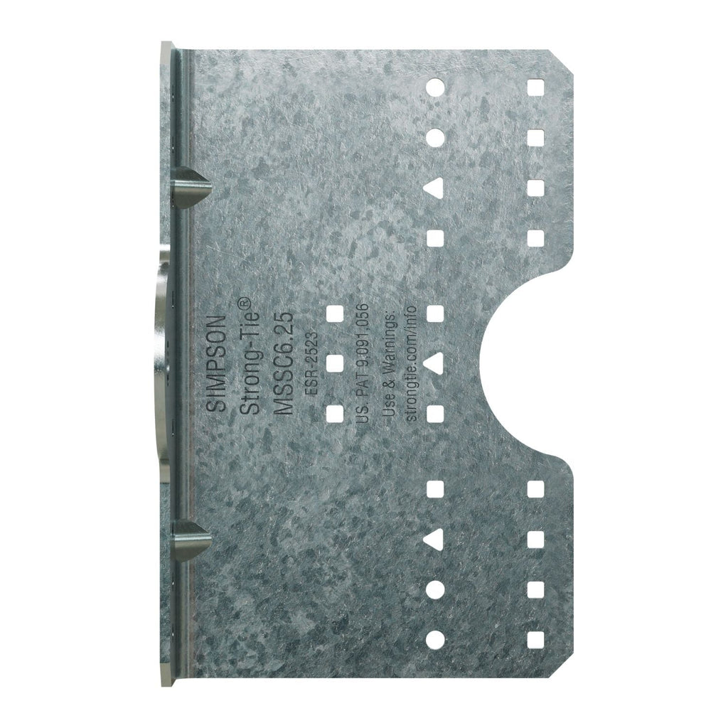 Simpson Strong-Tie MSSC6.25-R30 MSSC 6-1/4-in. 12-Gauge Galvanized Steel-Stud Clip, 30-Pack
