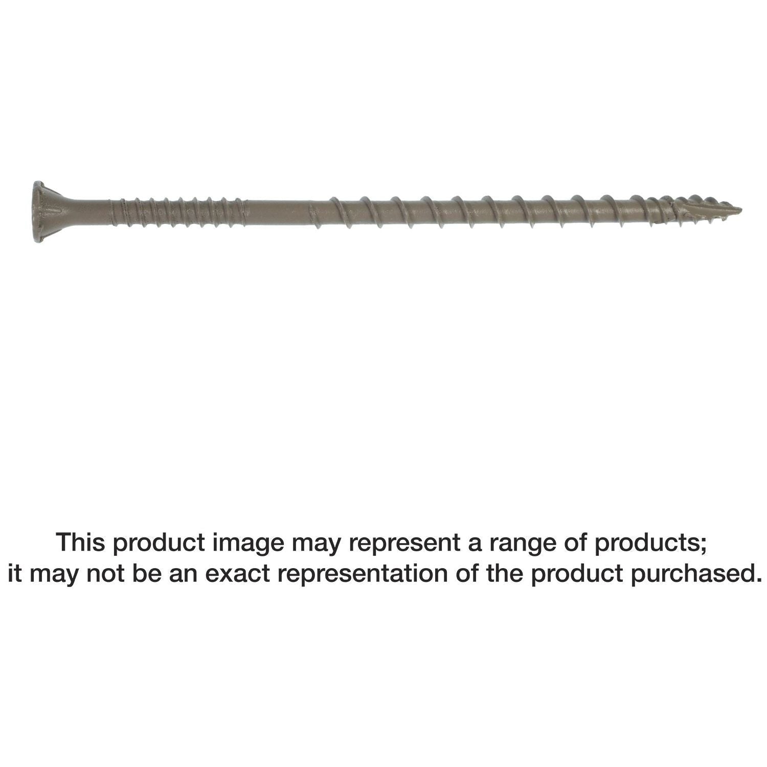 Simpson Strong-Tie DSVT4MB Deck-Drive DSV WOOD Screw, #10 x 4-in. T-25, Flat Head, Quik Guard, Tan, 1000-Pack