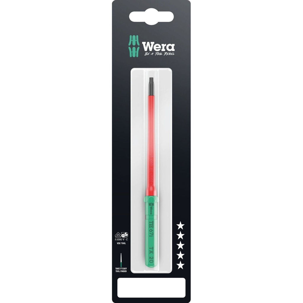 Wera Kraftform Kompakt VDE 67 I Torx Take It Easy SB, Torx 20x157-mm.