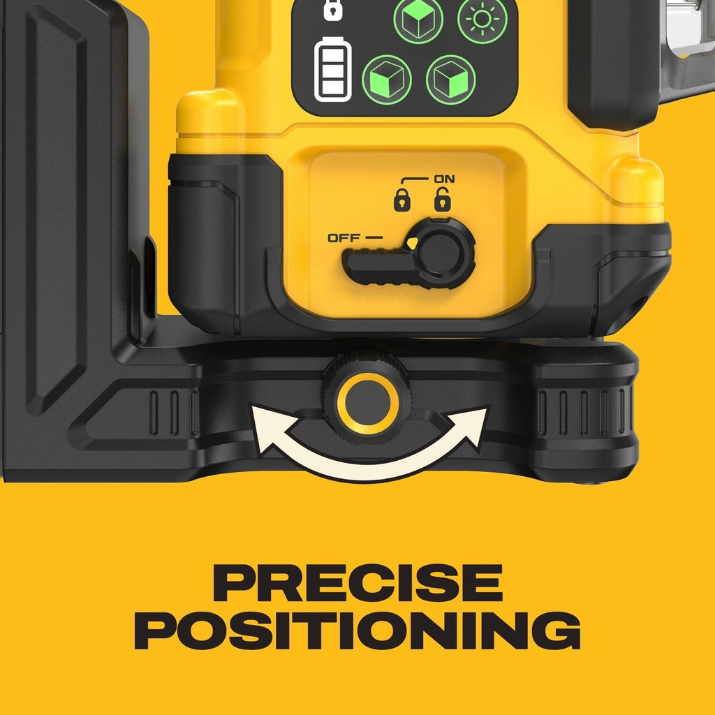 DeWALT DCLE14361GB USB-C Rechargeable 3x360° Green Line Laser Level