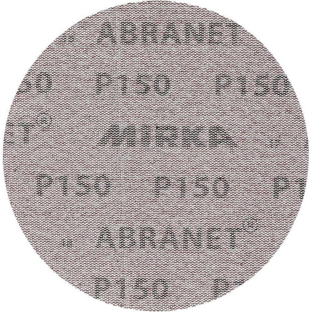 Mirka Abranet 5-in. 150 Grit Mesh Sanding Disc Hook and Loop 10-Pack (9A-232-150)