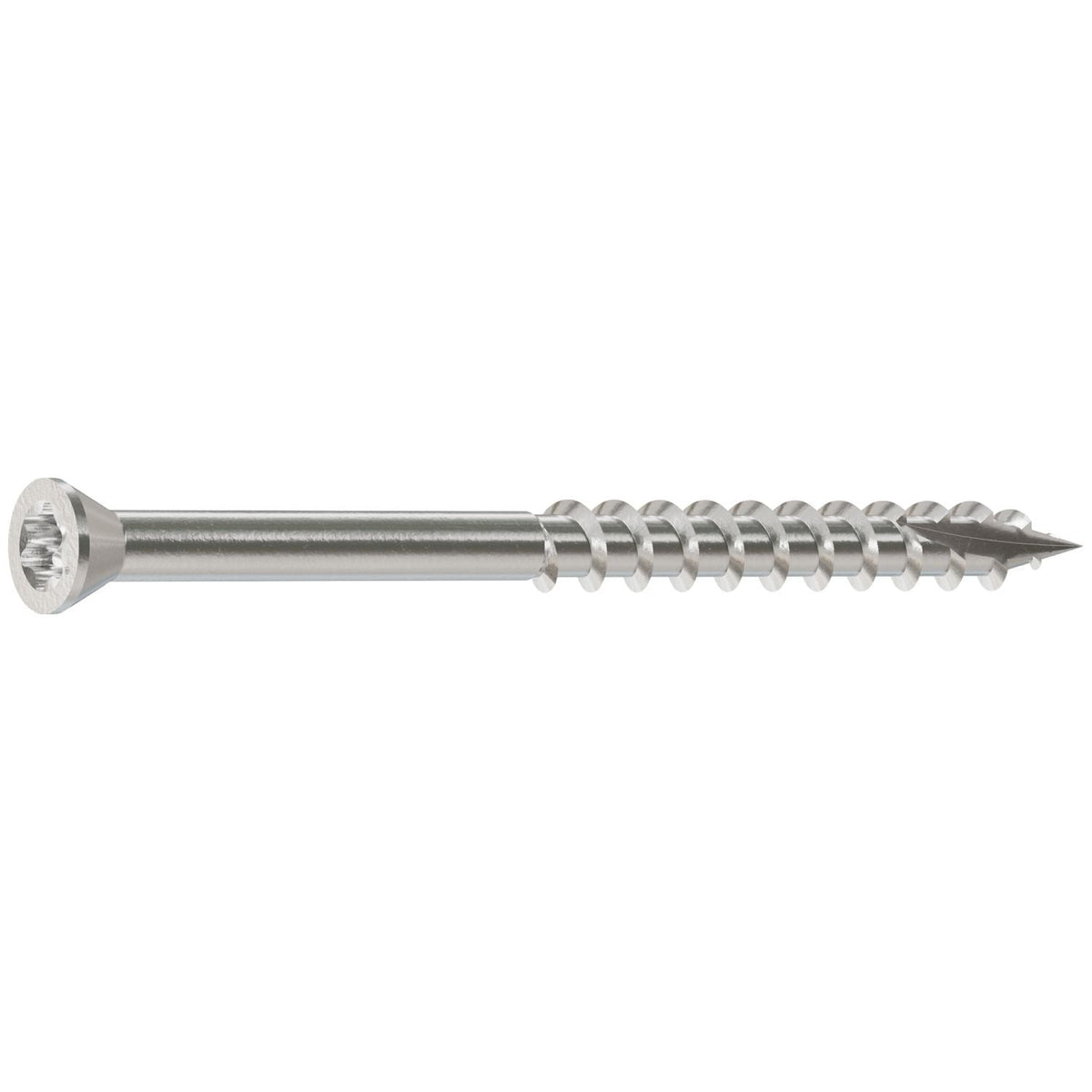 Simpson Strong-Tie T07225FTB Trim-Head Screw, 6-Lobe Drive, #7 x 2-1/4-in. T-15 Type 316, 3000-Pack