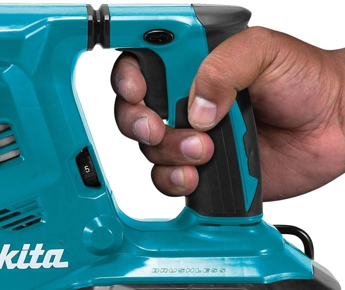 Makita XRH10PTW 36V (18V X2) LXT Brushless 1-1/8" SDS-PLUS AVT Rotary Hammer Kit, w/ HEPA Dust Extractor, AFT, AWS Capable (5.0Ah)
