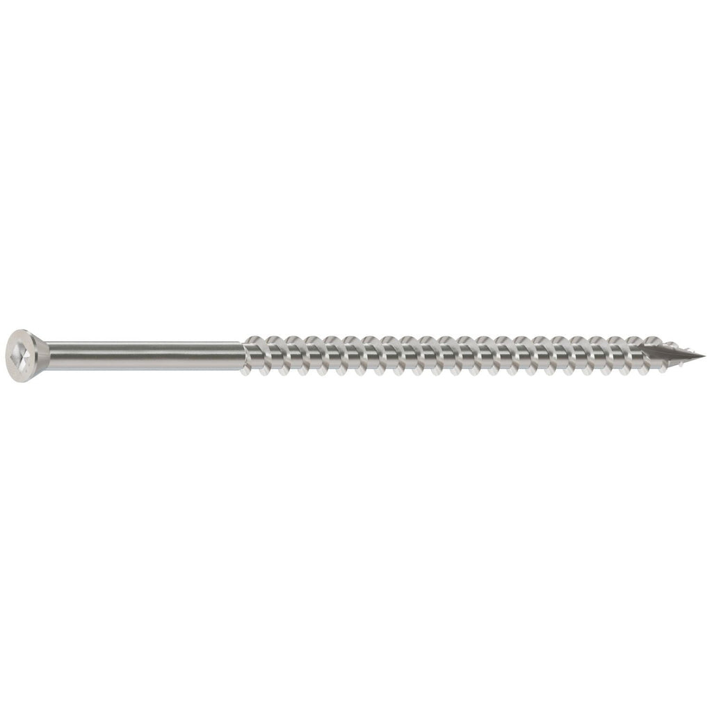 Simpson Strong-Tie S09400FB1 Trim-Head Screw, Square Drive, #9 x 4-in. #2 SQ, Type 305, 1-lb.