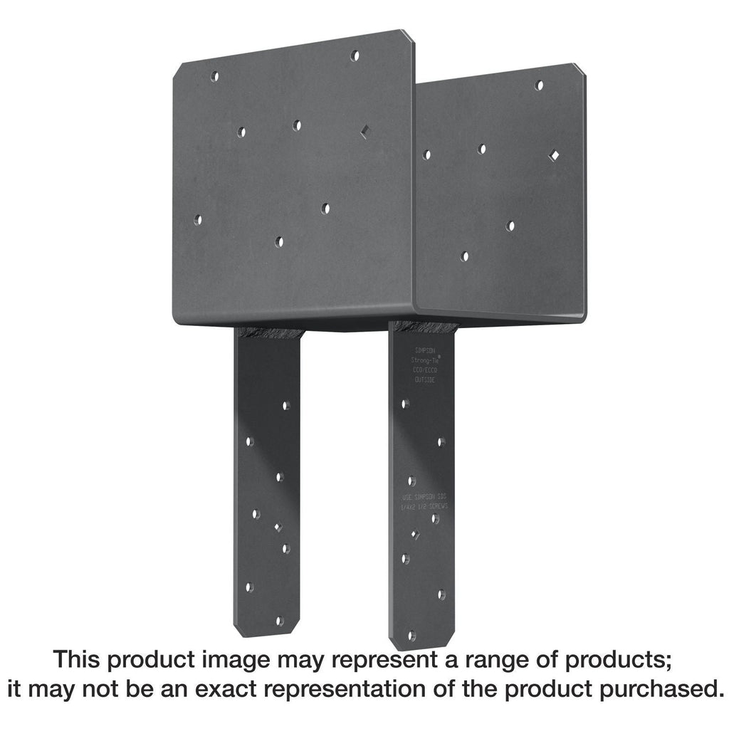Simpson Strong-Tie ECCQ7.1-4SDS2.5 ECCQ End Column Cap for 7-in. Beam, 4x Post, with Strong-Drive SDS Screws