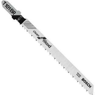Bosch T101BR100 100-Piece 4 In. 10 TPI Reverse Pitch Clean for Wood T-Shank Jig Saw Blades