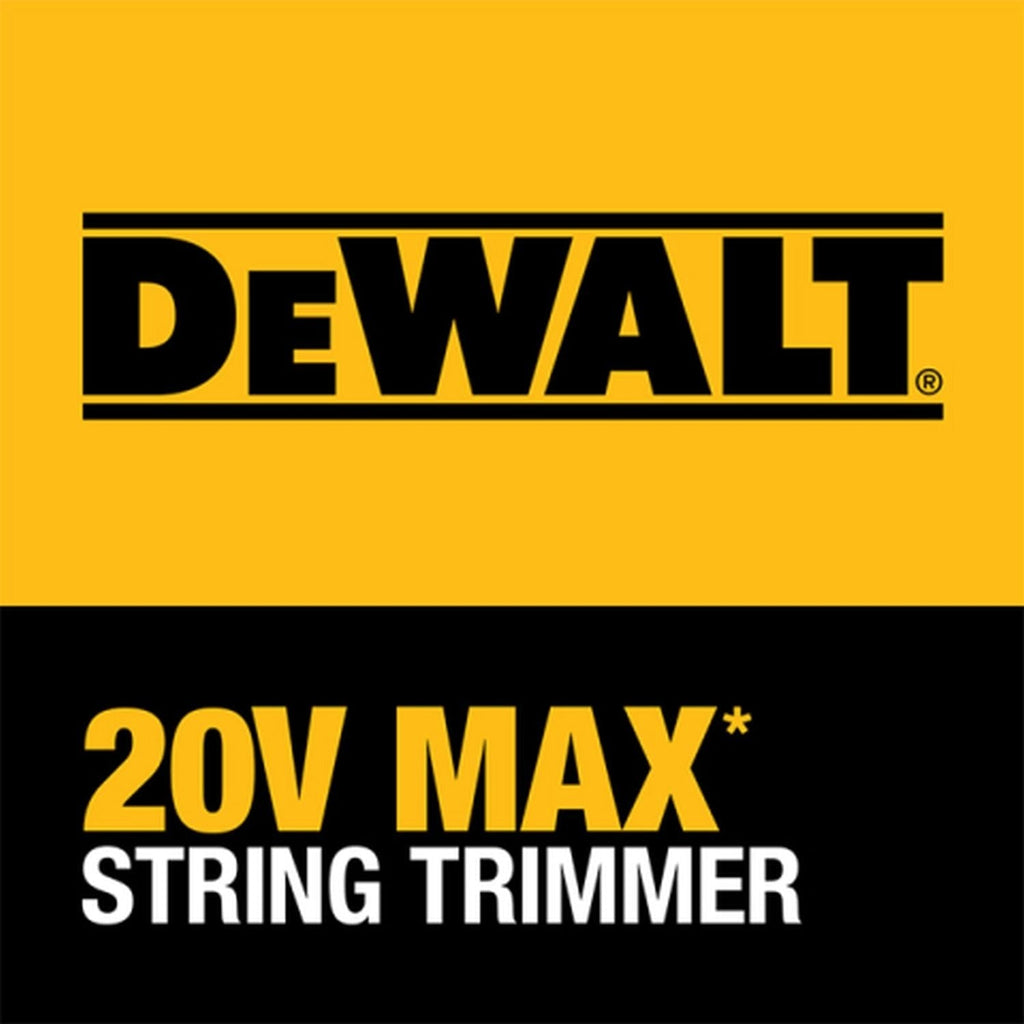 DEWALT 20V MAX 13-in. Cordless Straight String Trimmer 4.0Ah Kit with Battery and Charger (DCST925M1)