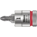 Wera 8751 A Phillips Zyklop Bit Socket, 1/4-in. Drive, Ph 1x28-mm.