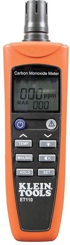 Klein ET110 Carbon Monoxide Detector with Carry Pouch and Batteries