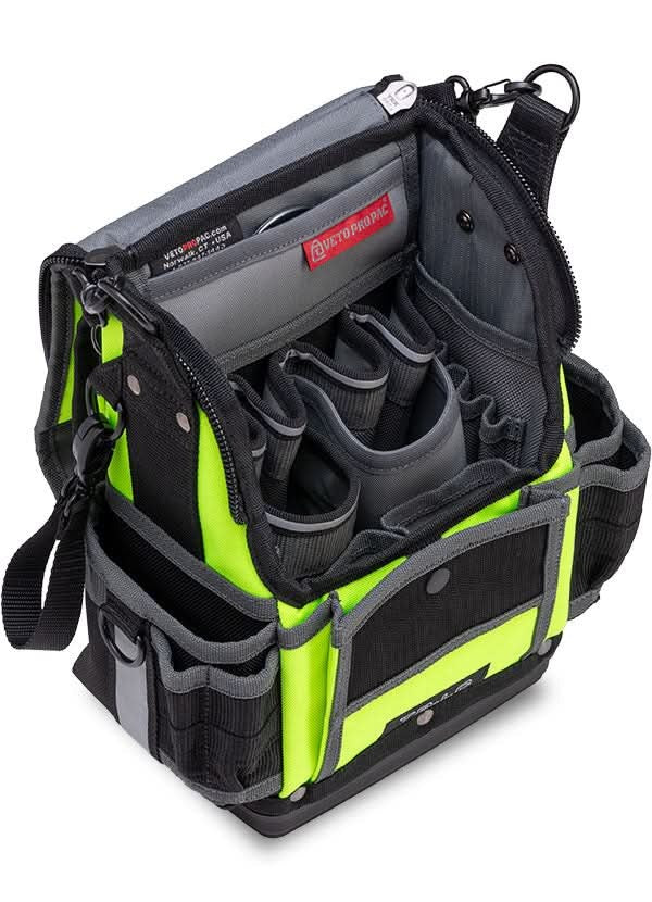 Veto Pro Pac TP-LC HI-VIZ YELLOW Compact Zippered Technician's Tool Pouch