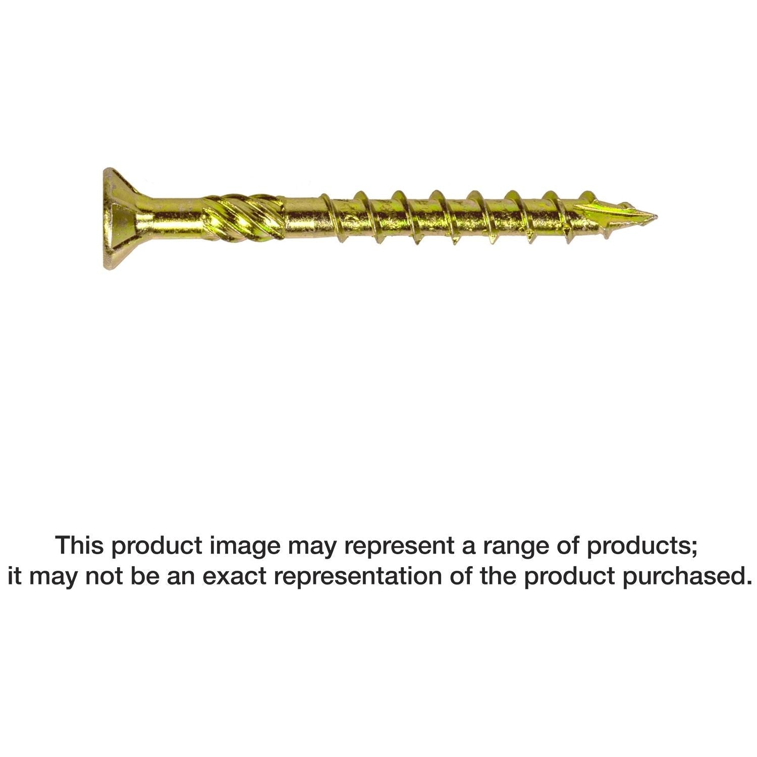 Simpson Strong-Tie SDCP22318 Strong-Drive SDCP TIMBER-CP Screw, 0.315-in. x 3-1/8-in. T40, Yellow Zinc, 250-Pack